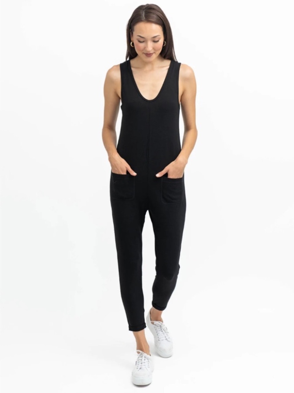Smash + Tess Black Sleeveless Jumpsuit